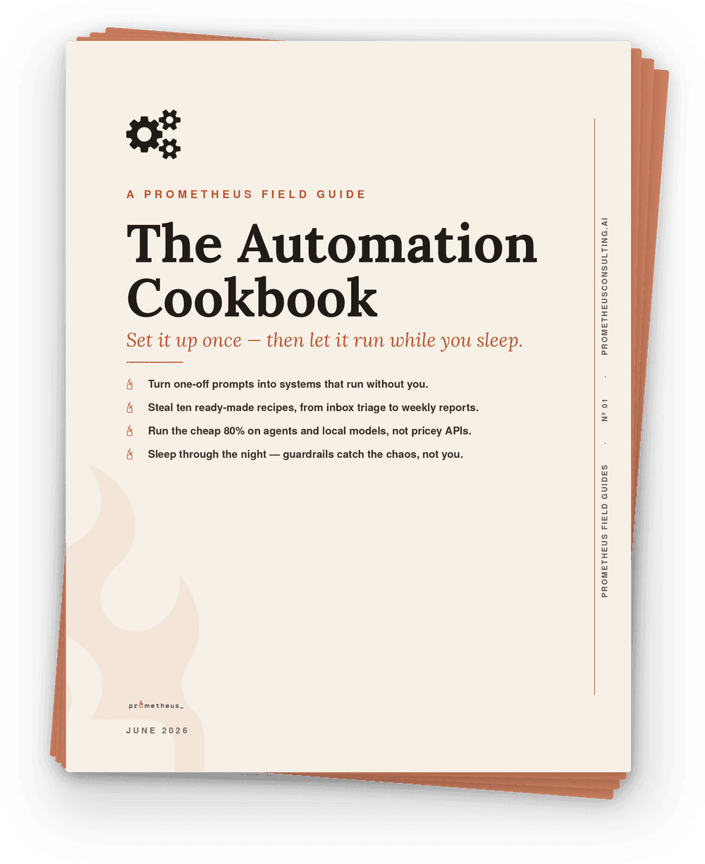The Automation Cookbook cover