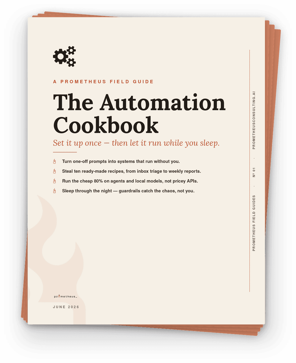The Automation Cookbook cover