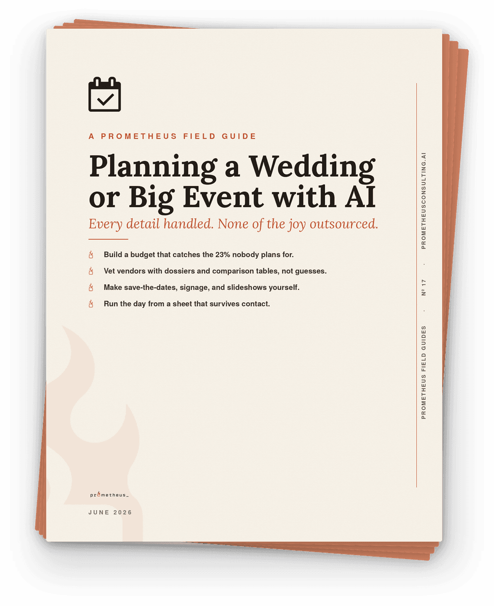 Planning a Wedding or Big Event with AI cover