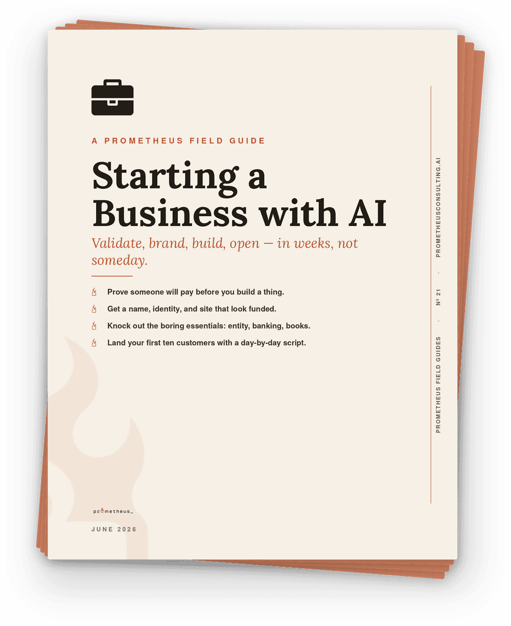 Starting a Business with AI cover