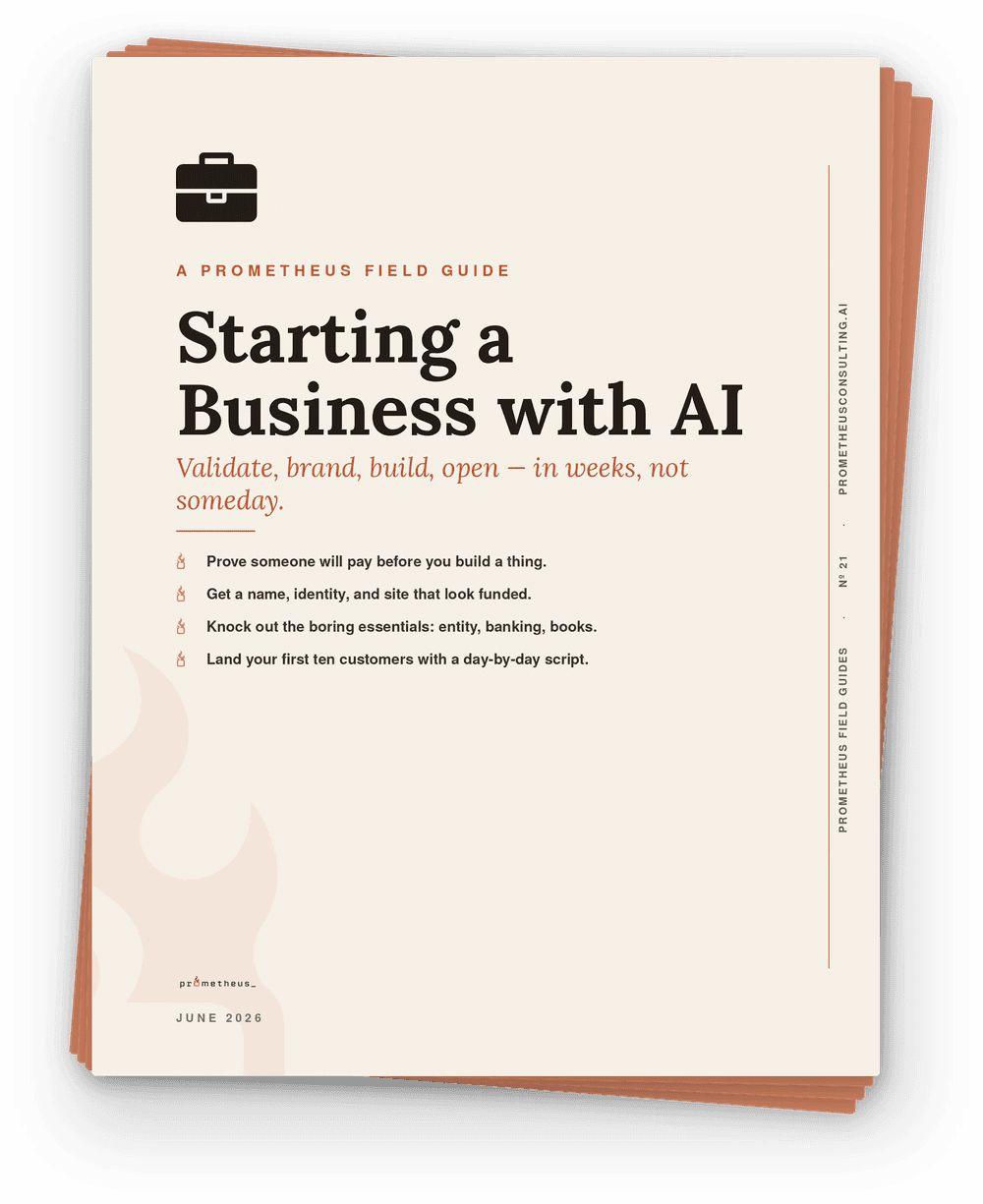 Starting a Business with AI cover